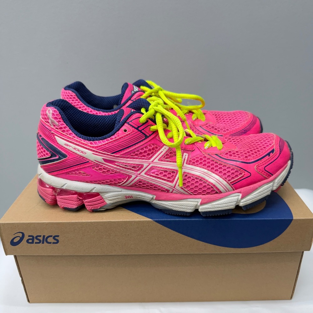Asics GT-1000 2 Womens 9.5 Pink Breast Cancer Awareness Running Shoes T3R9N - Picture 4 of 8
